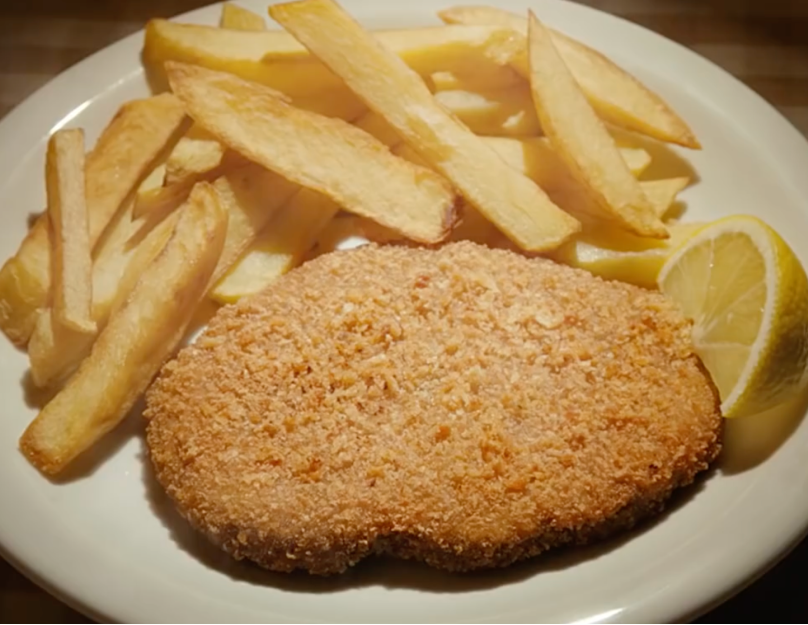 Una milanesa de soja gigante y re grosa, ¡aleluya!